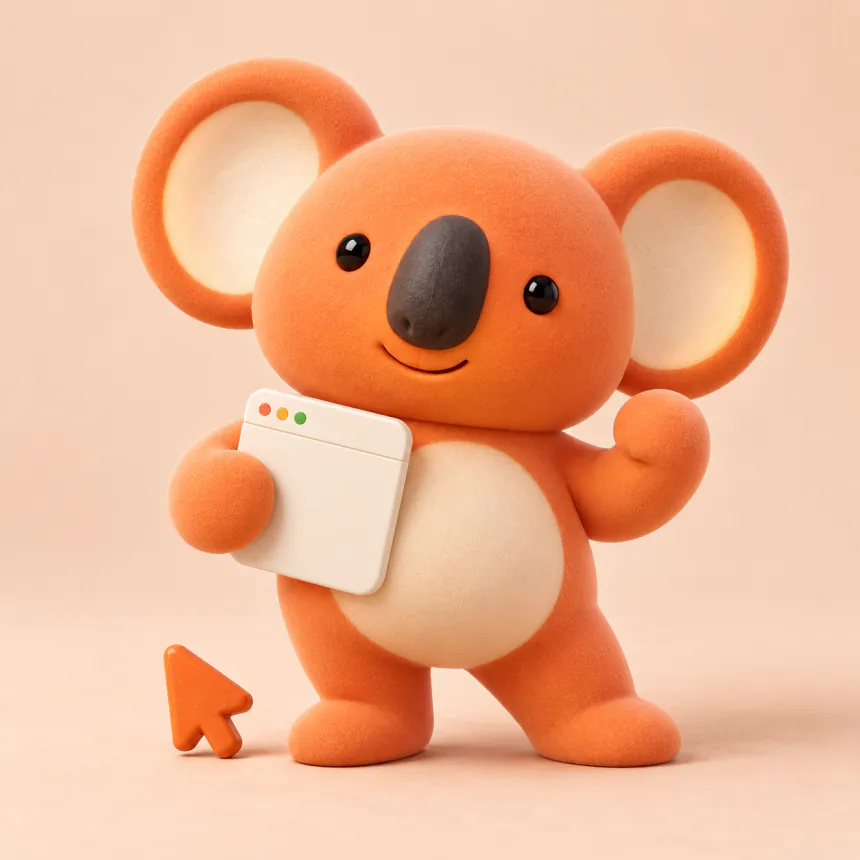 Voila's koala mascot